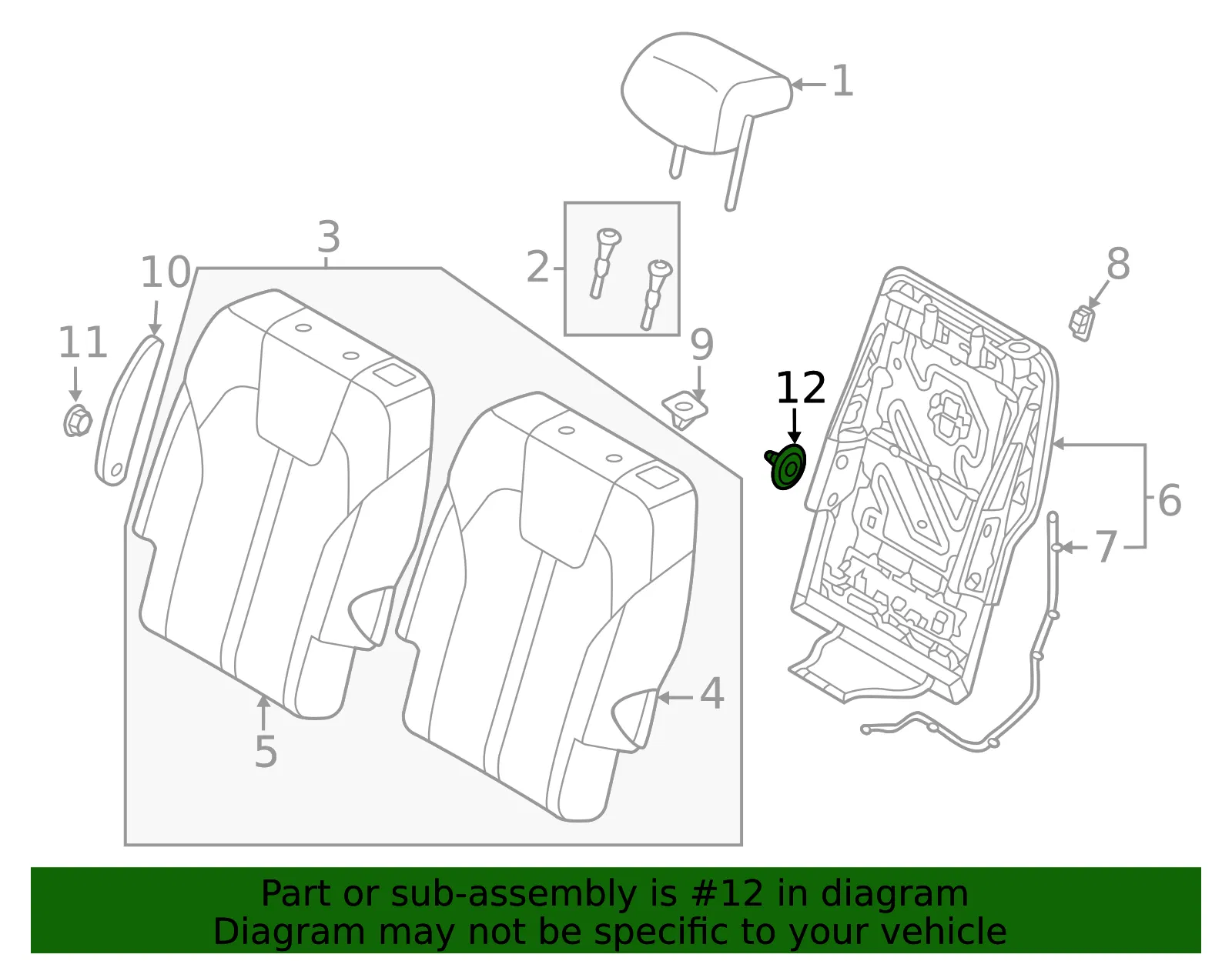 Armrest Reinforcement - Kia (89911-P2000) - view 2
