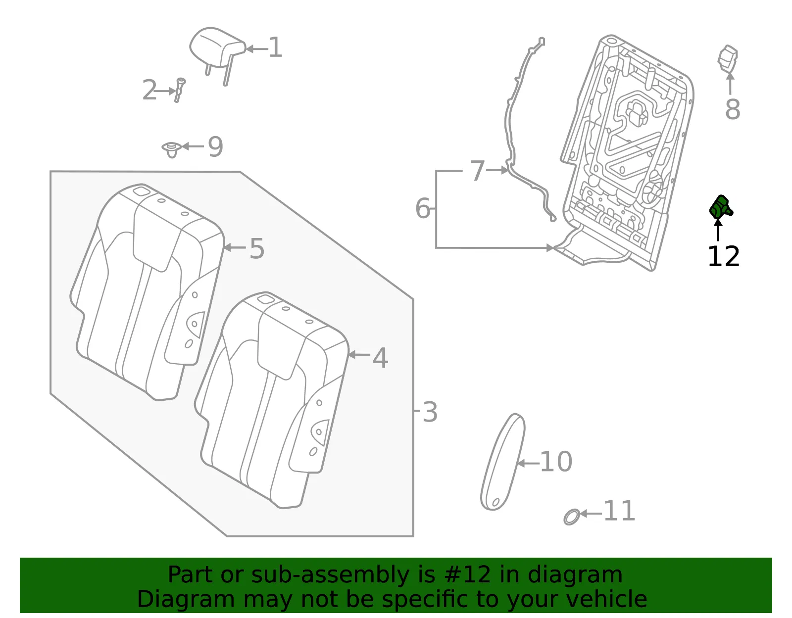 Armrest Reinforcement - Kia (89912-P2000) - view 2