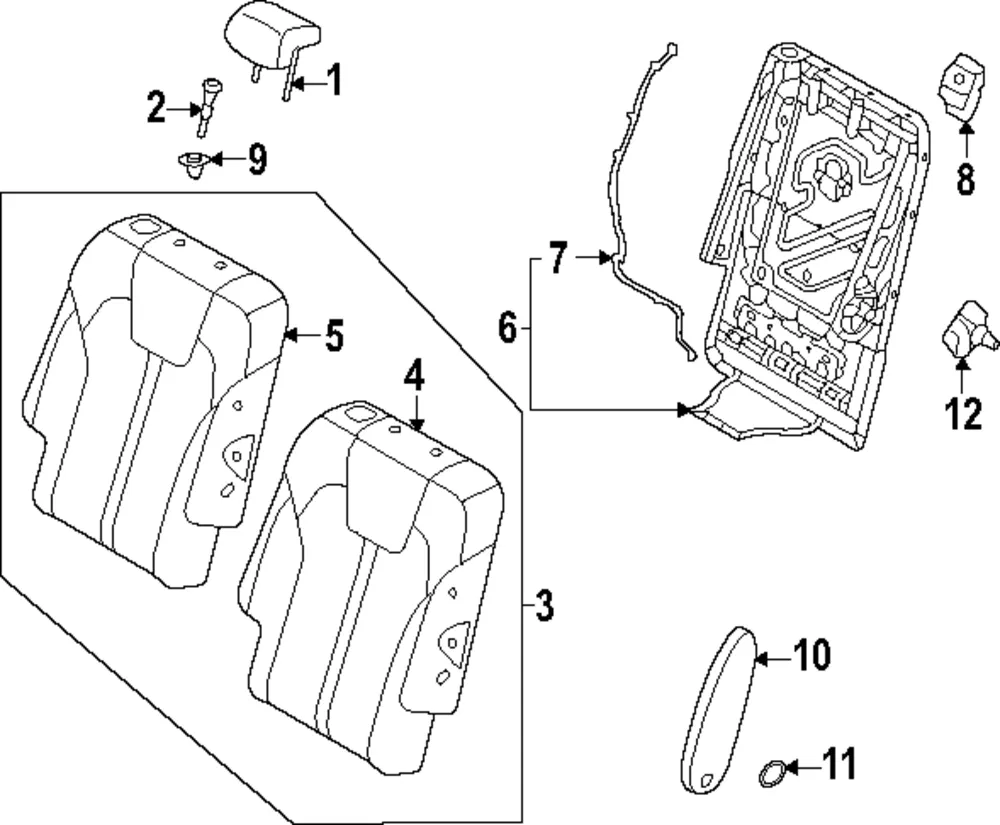 Armrest Reinforcement - Kia (89912-P2001)