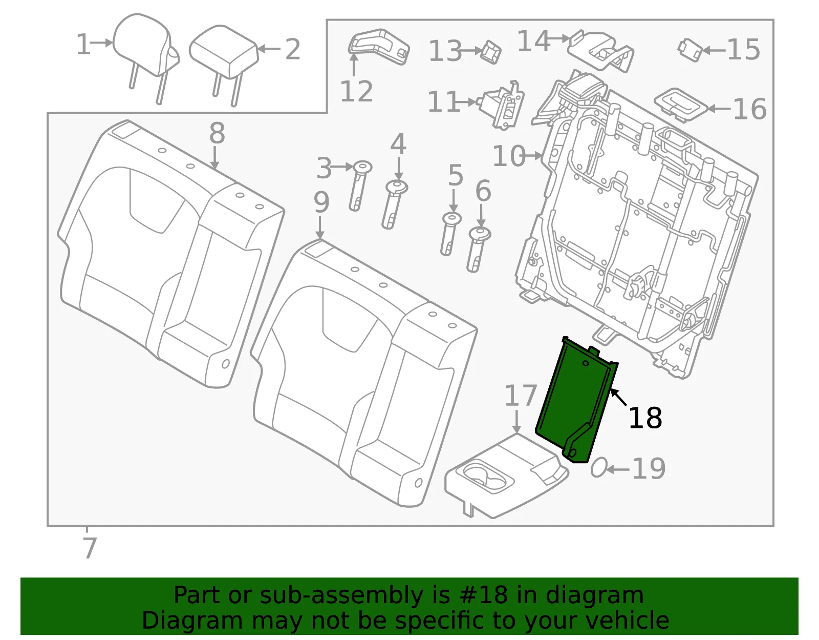 Armrest Cover - Kia (89931-AT000CCV) - view 2