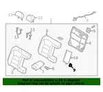 Armrest Cap - Kia (89932-B0100WK) - view 4