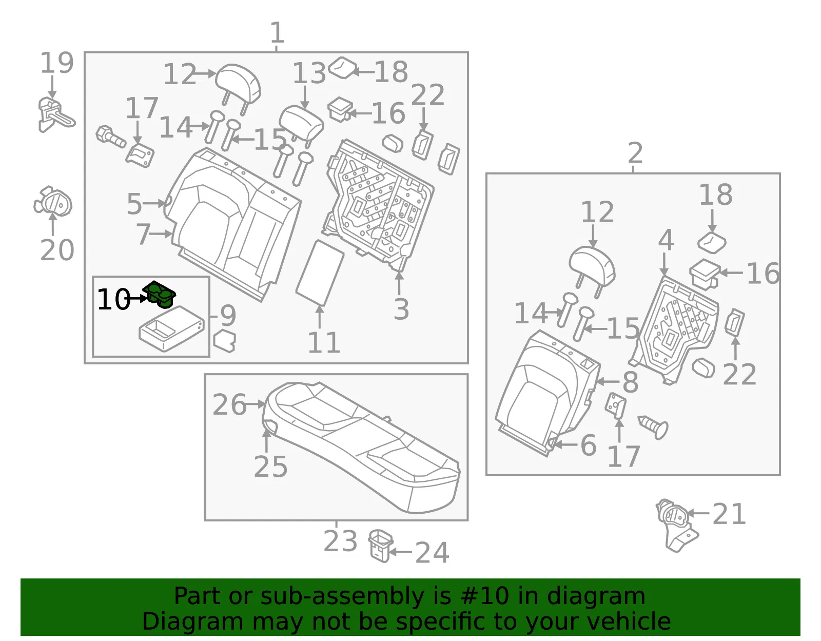 Cup Holder - Kia (89990-3W000WK) - view 2