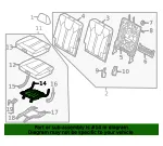 Cushion Frame - Kia (89A11-P2000) - view 4