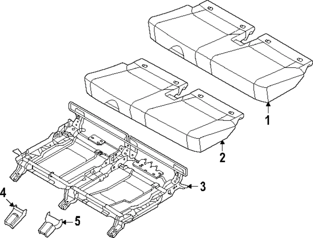 Seat Frame - Kia (89A13-DO000)