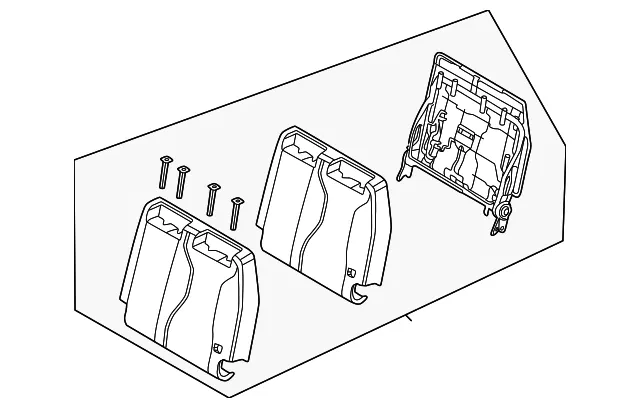Seat Back Assembly - Kia (89A30-R0130KXA)