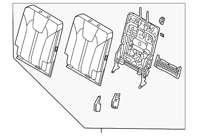 Seat Back Assembly - Kia (89A30-R5850MD9)