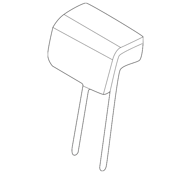 Headrest, Outer - Kia (89A70-R0090KXA)