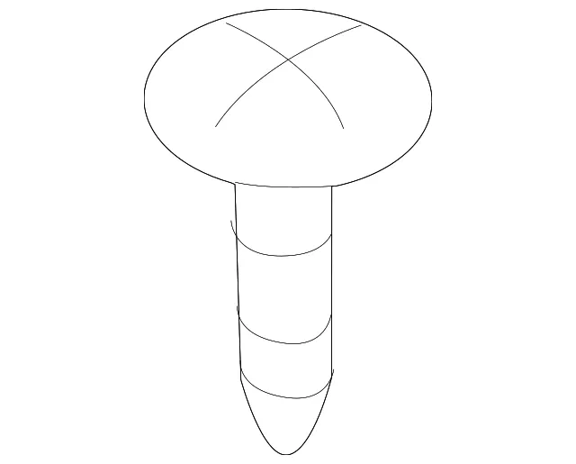 Console Screw - Mazda (9084-50-516B) - view 2