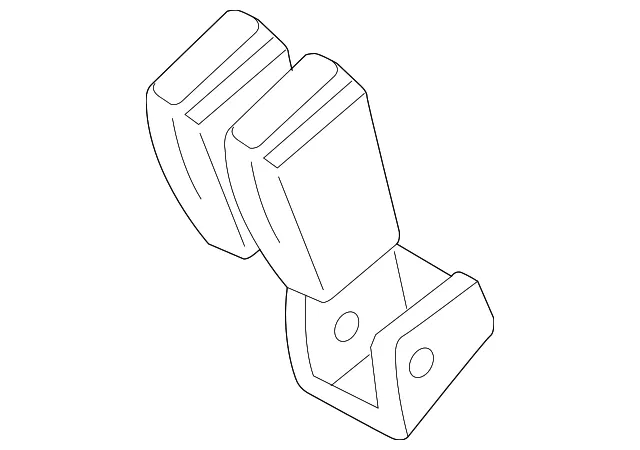 Seat Belt Receptacle - Volvo (9156905) - view 2