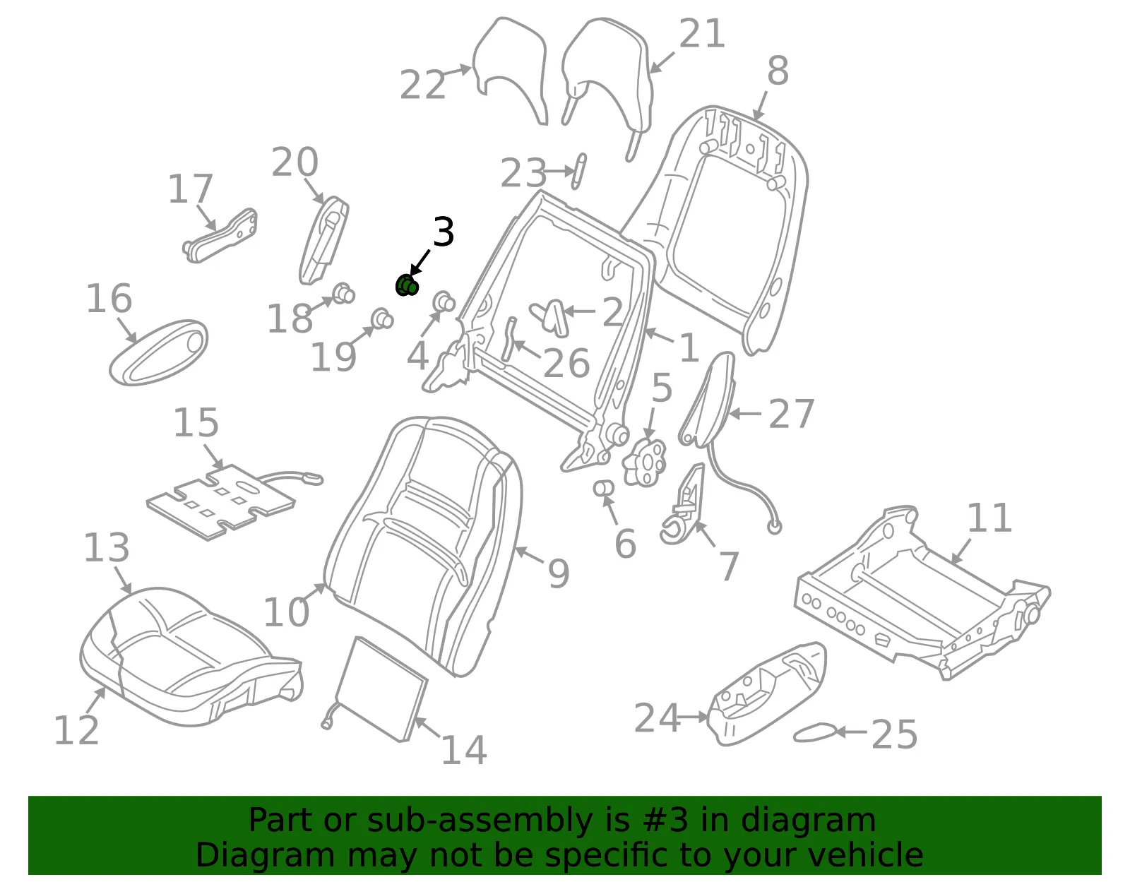 Lumbar Adjuster - Volvo (9167530) - view 2