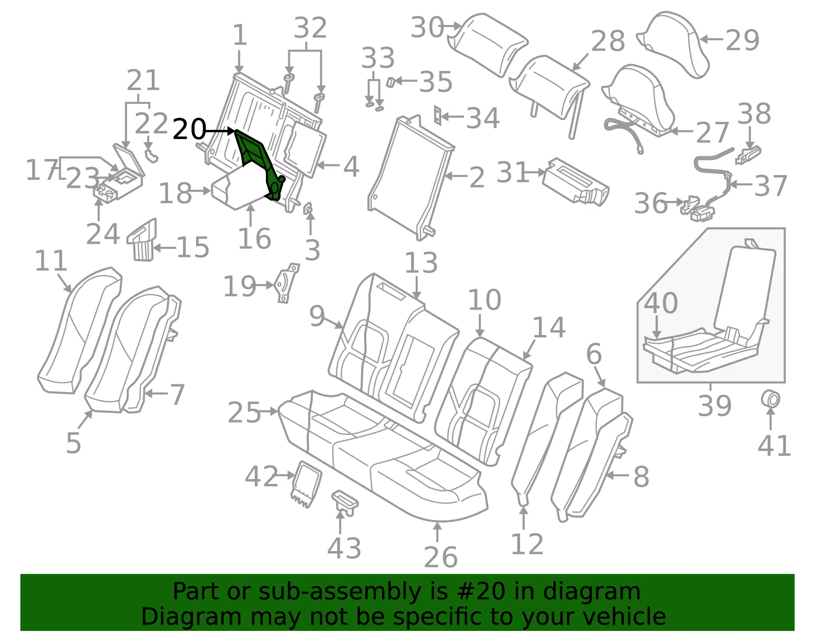 Console Lid - Volvo (9188522) - view 2