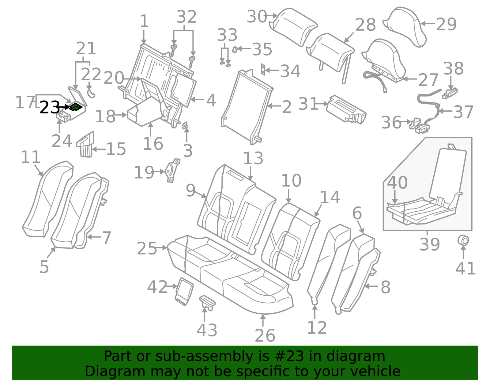 Console Lid Striker - Volvo (9208359) - view 3
