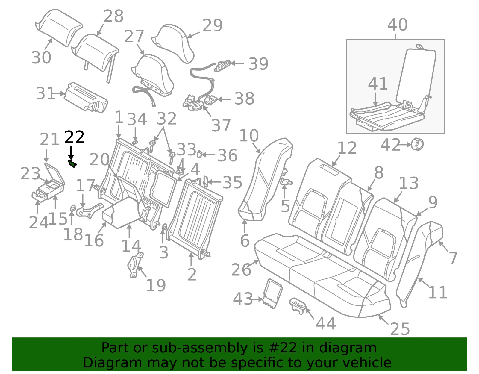 Console Lid Striker - Volvo (9208360) - view 2