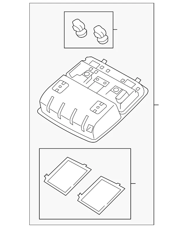 Overhead Console - Kia (92800 1U000H9) - view 2