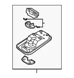 Overhead Console - Kia (92800-3E031FC) - view 3