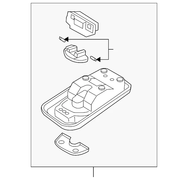 Overhead Console - Kia (92800-3E061CY)