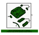Overhead Console - Kia (92800-A9120DAA) - view 4