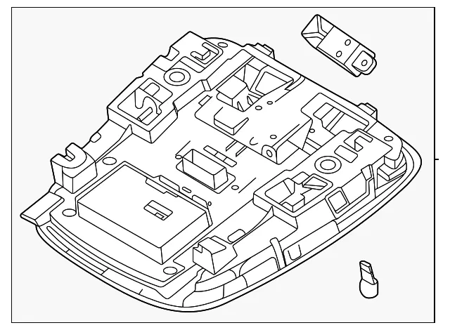 Overhead Console - Kia (92800-DW000WK)