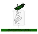Overhead Console Bracket - Kia (92810-3E080) - view 4