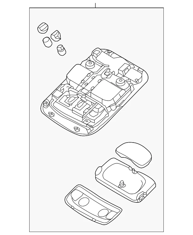 Overhead Console - Kia (92810-4D502QW)