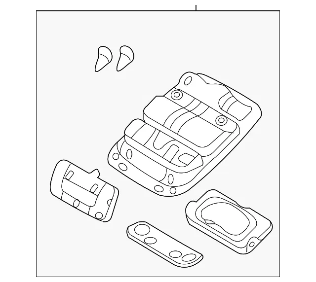 Overhead Console - Kia (92810-4D502TW)
