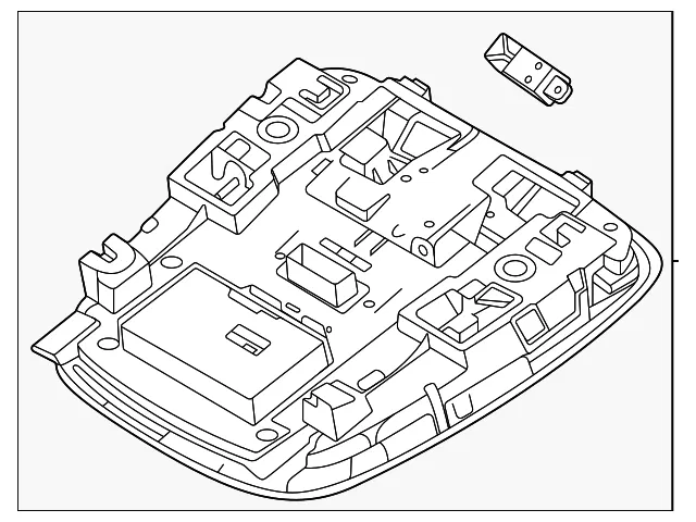 Overhead Console - Kia (92810-R5040GYT)