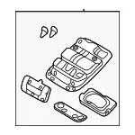 Overhead Console - Kia (92820-4D502TW) - view 3