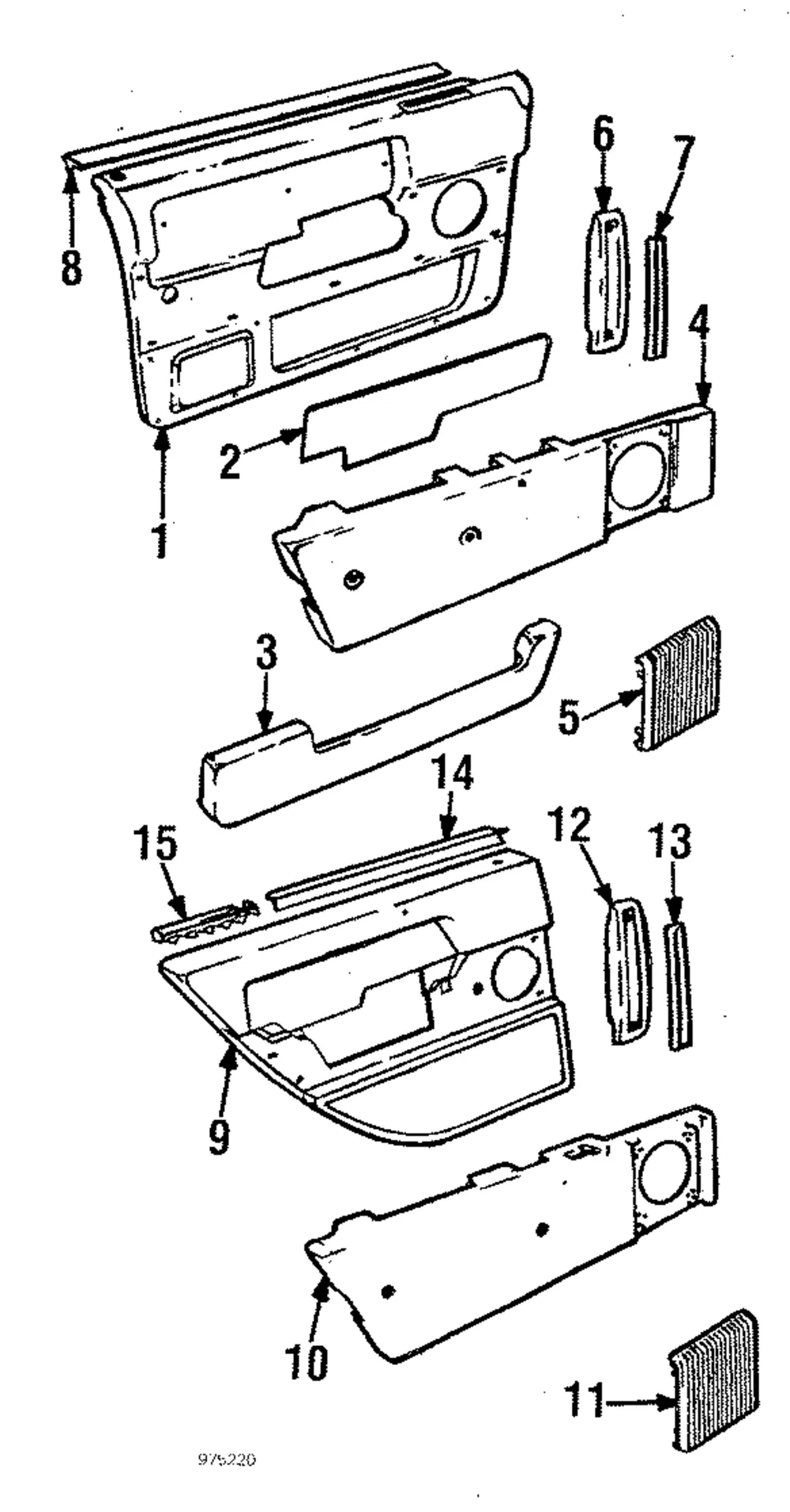Map Compartment - Passenger Side (RH) - Volvo (9408206)