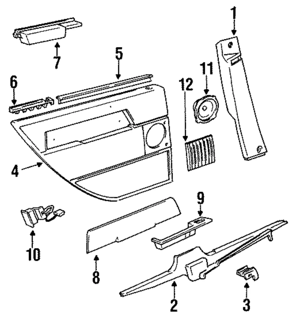 Trim Pad - Driver's Side (LH) - Volvo (9408244)