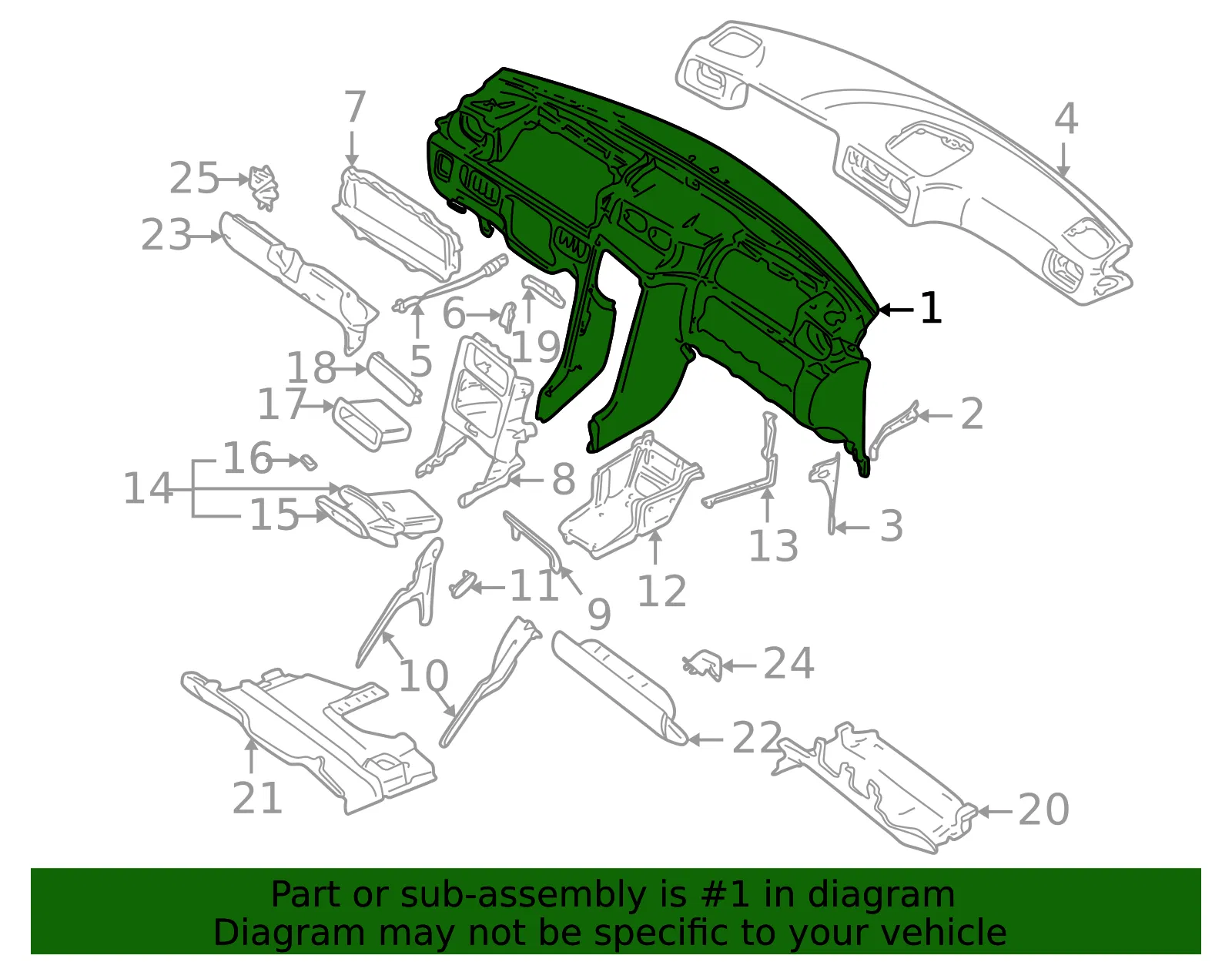 Instrument Panel - Volvo (9423028) - view 2
