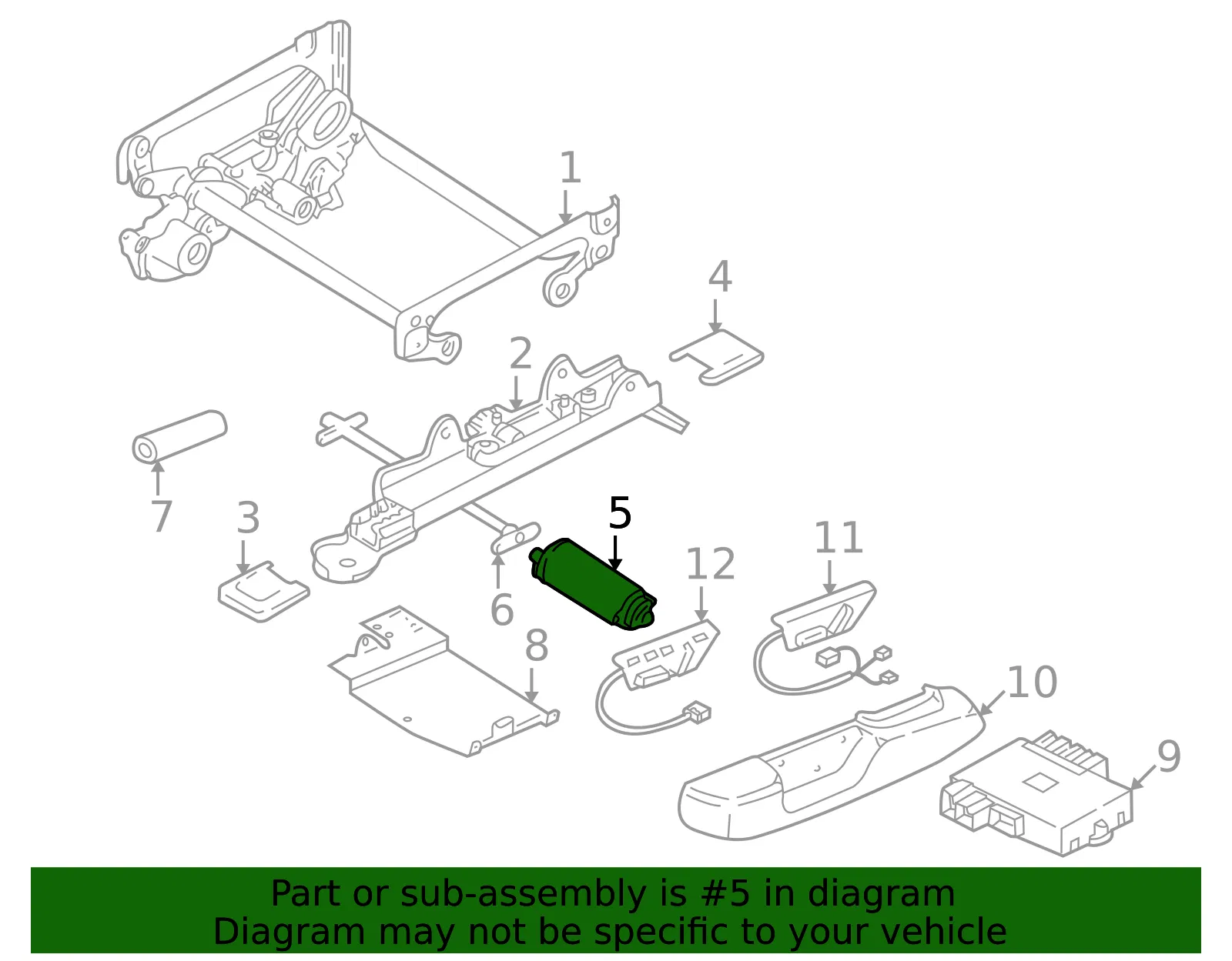 Seat Motor - Volvo (9456955) - view 2