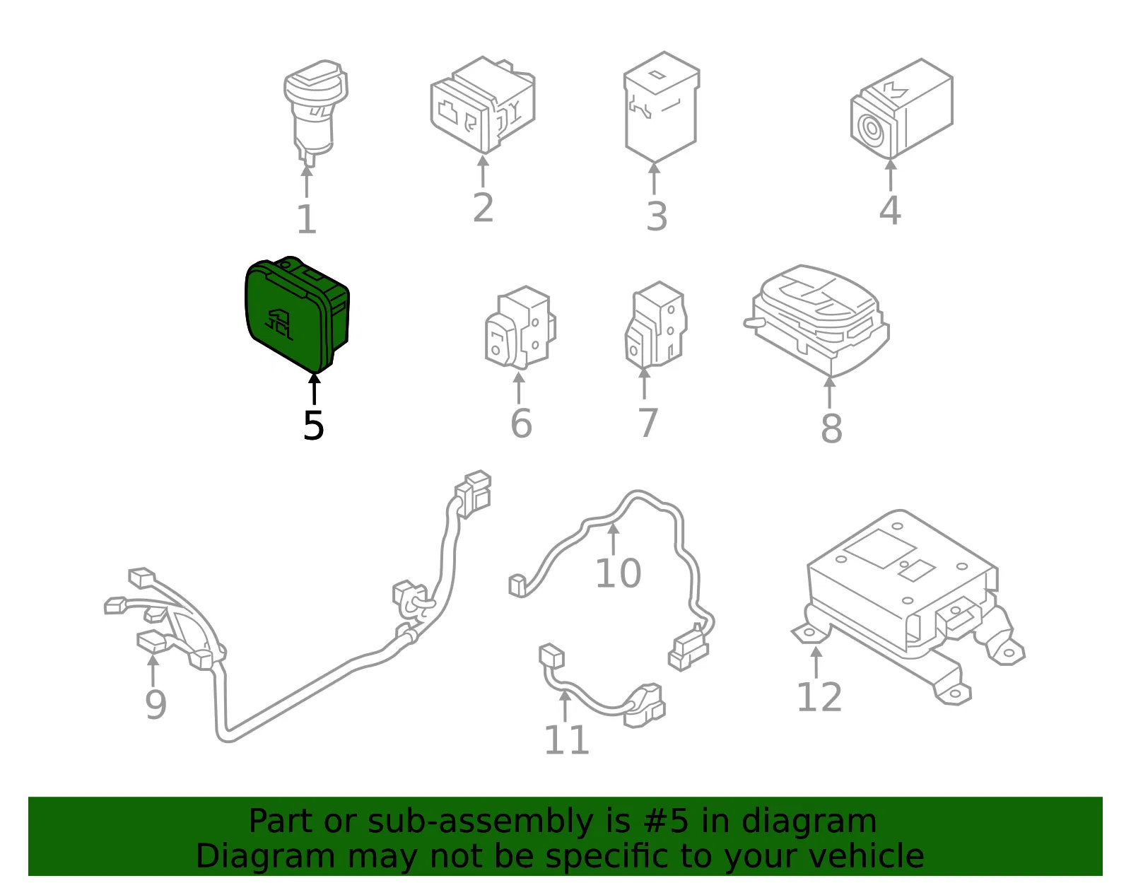 Auxiliary Outlet - Kia (95110-A9100DAA) - view 2