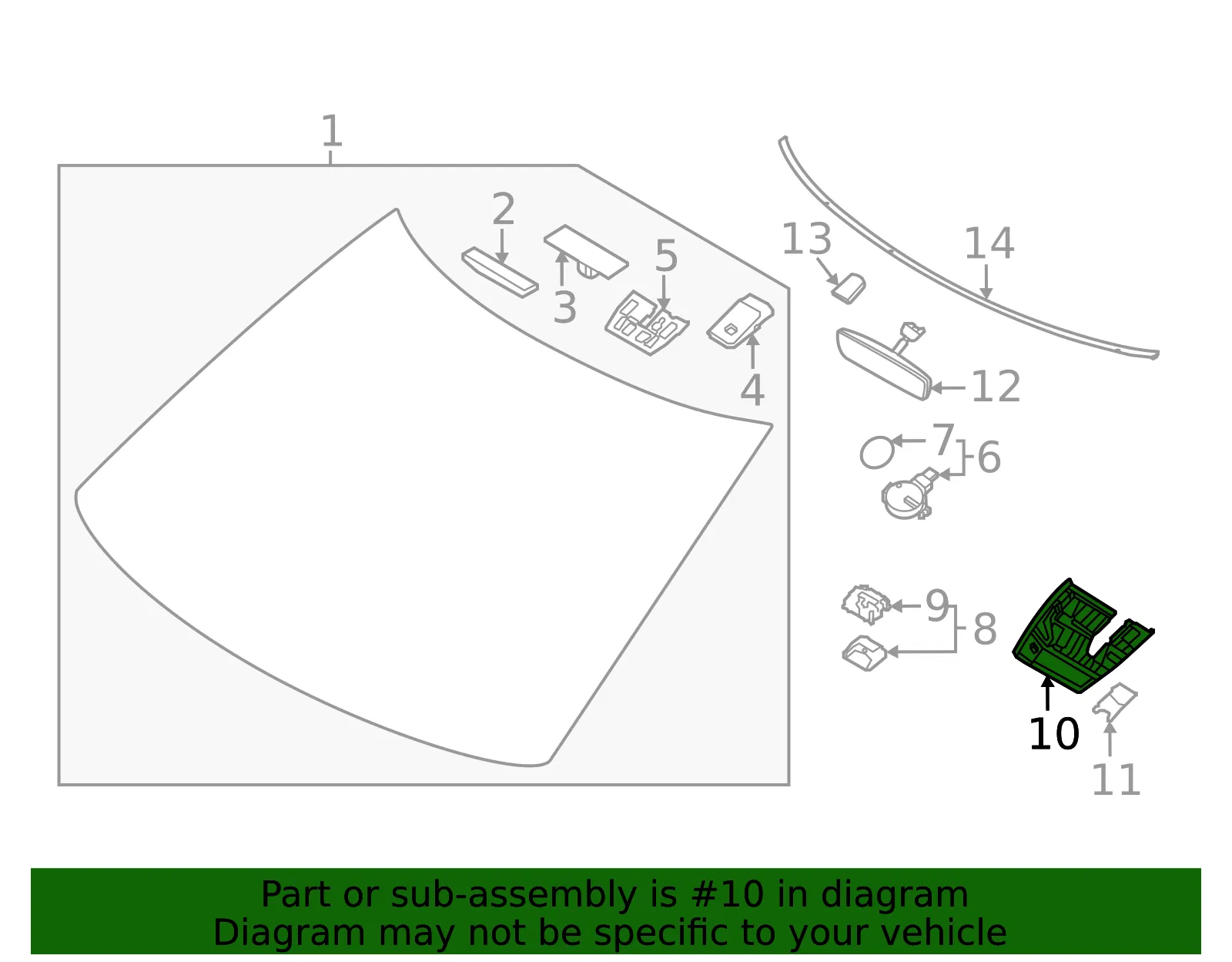 Trim Cover - Kia (96030-CV000) - view 2