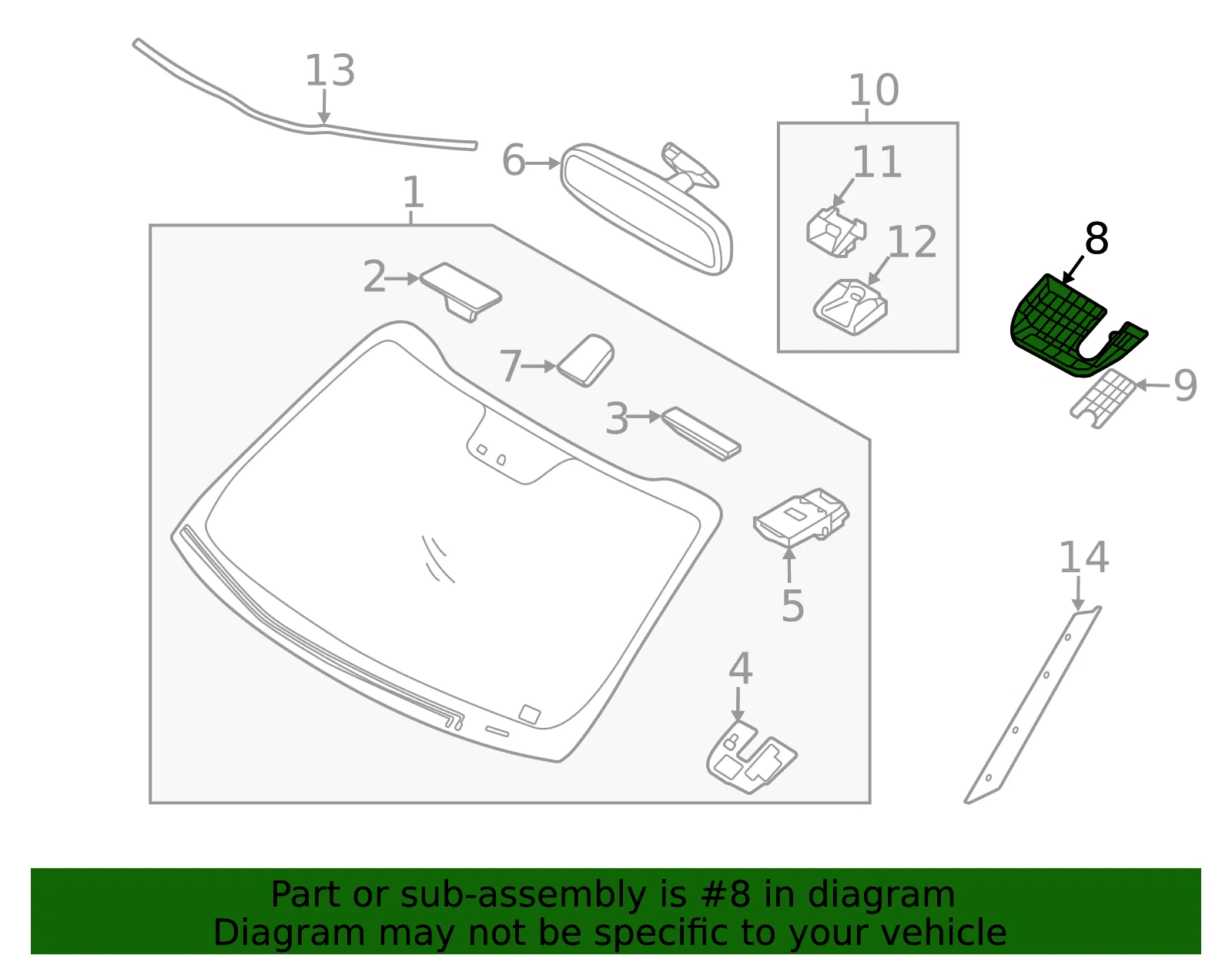 Trim Cover - Kia (96031-Q5000) - view 4
