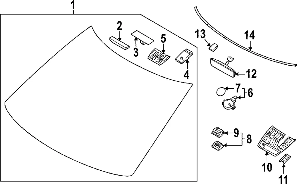 Trim Cover Filler - Kia (96032-XG000)