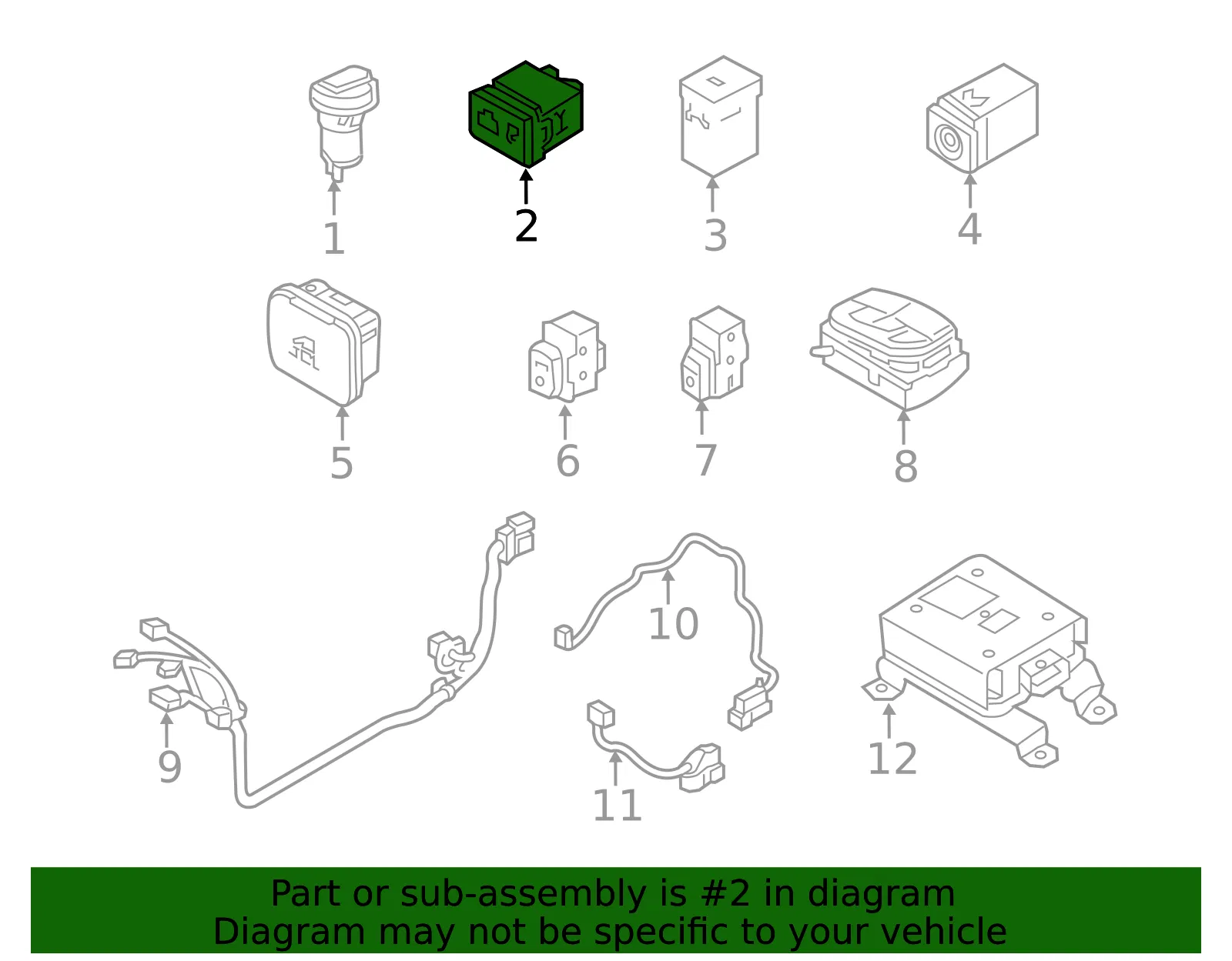 Auxiliary Outlet - Kia (96120-A9300) - view 2