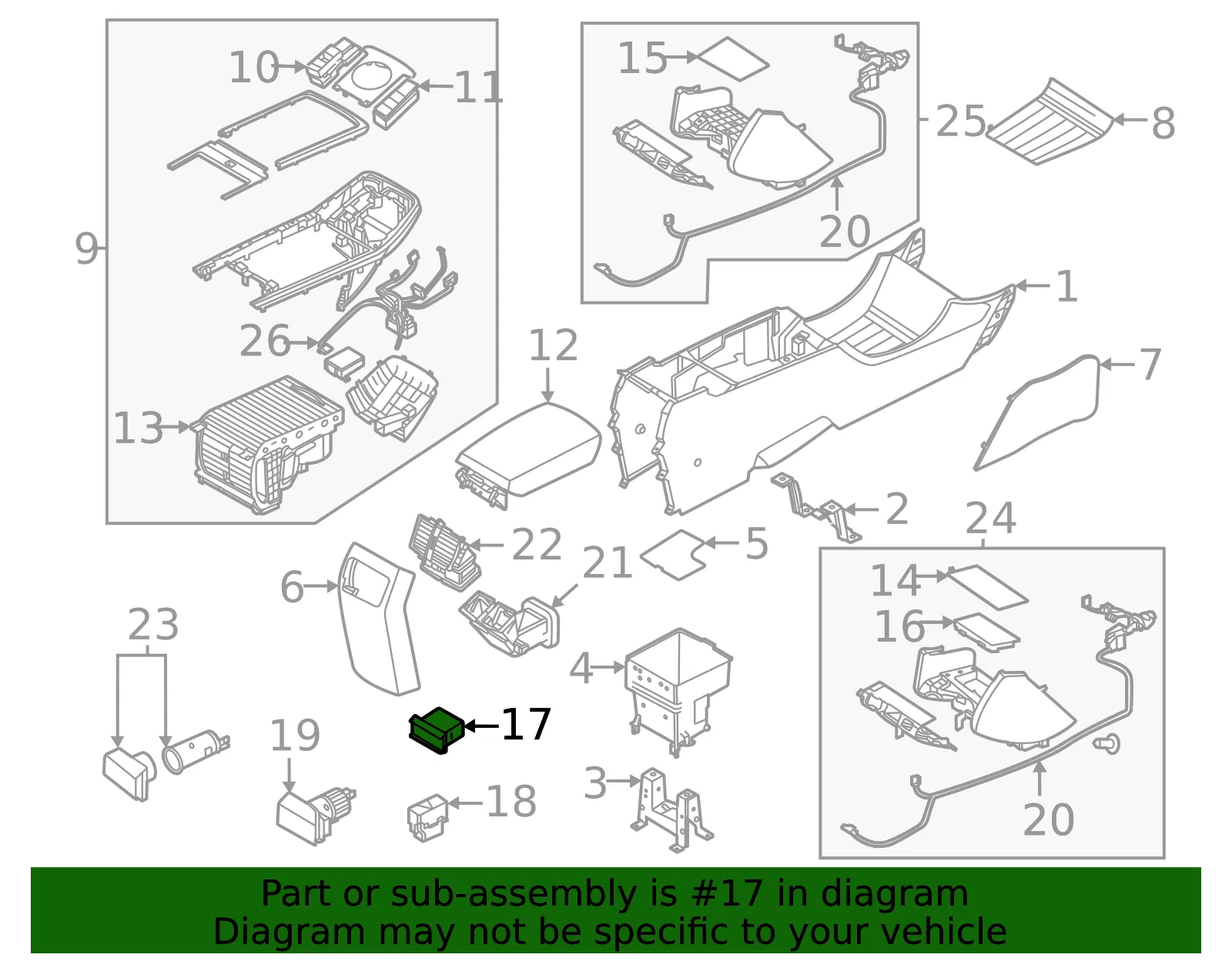 Auxiliary Outlet - Kia (96120-Q4000) - view 2