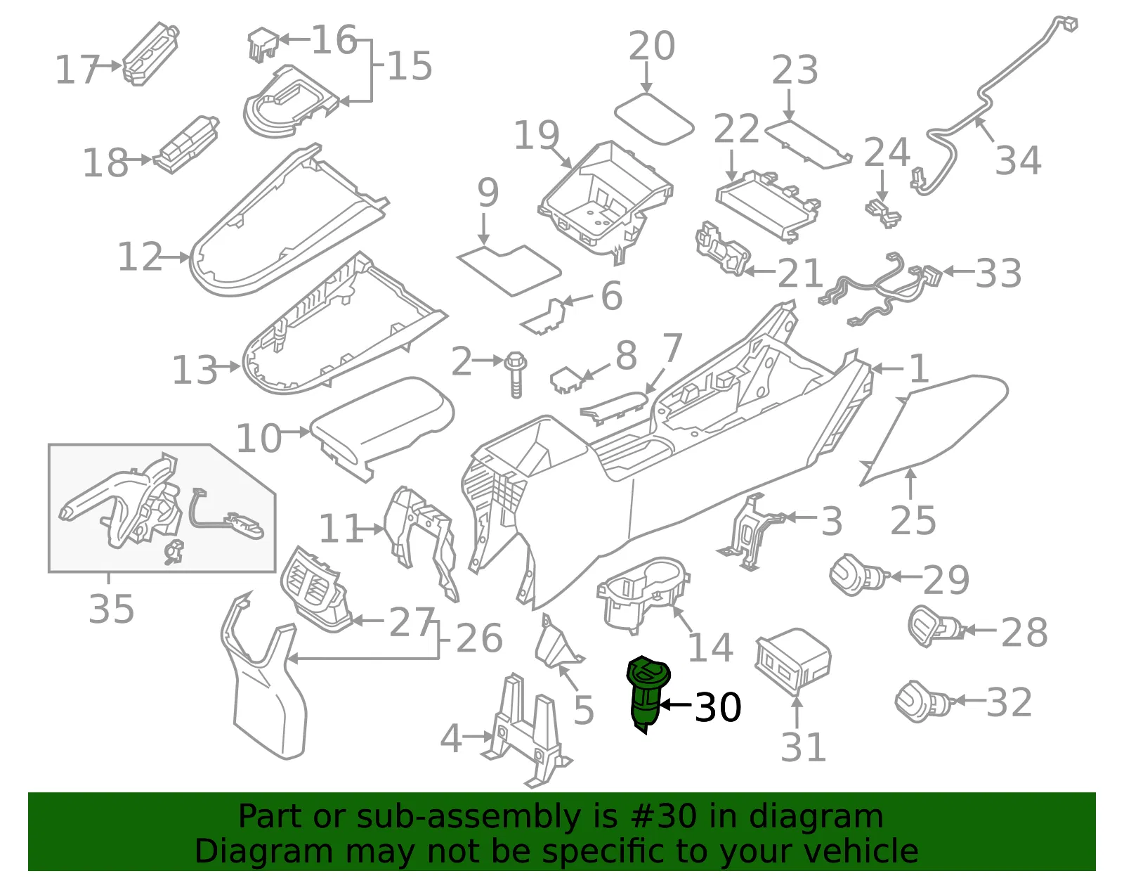 Power Outlet - Kia (96125-J7010) - view 2
