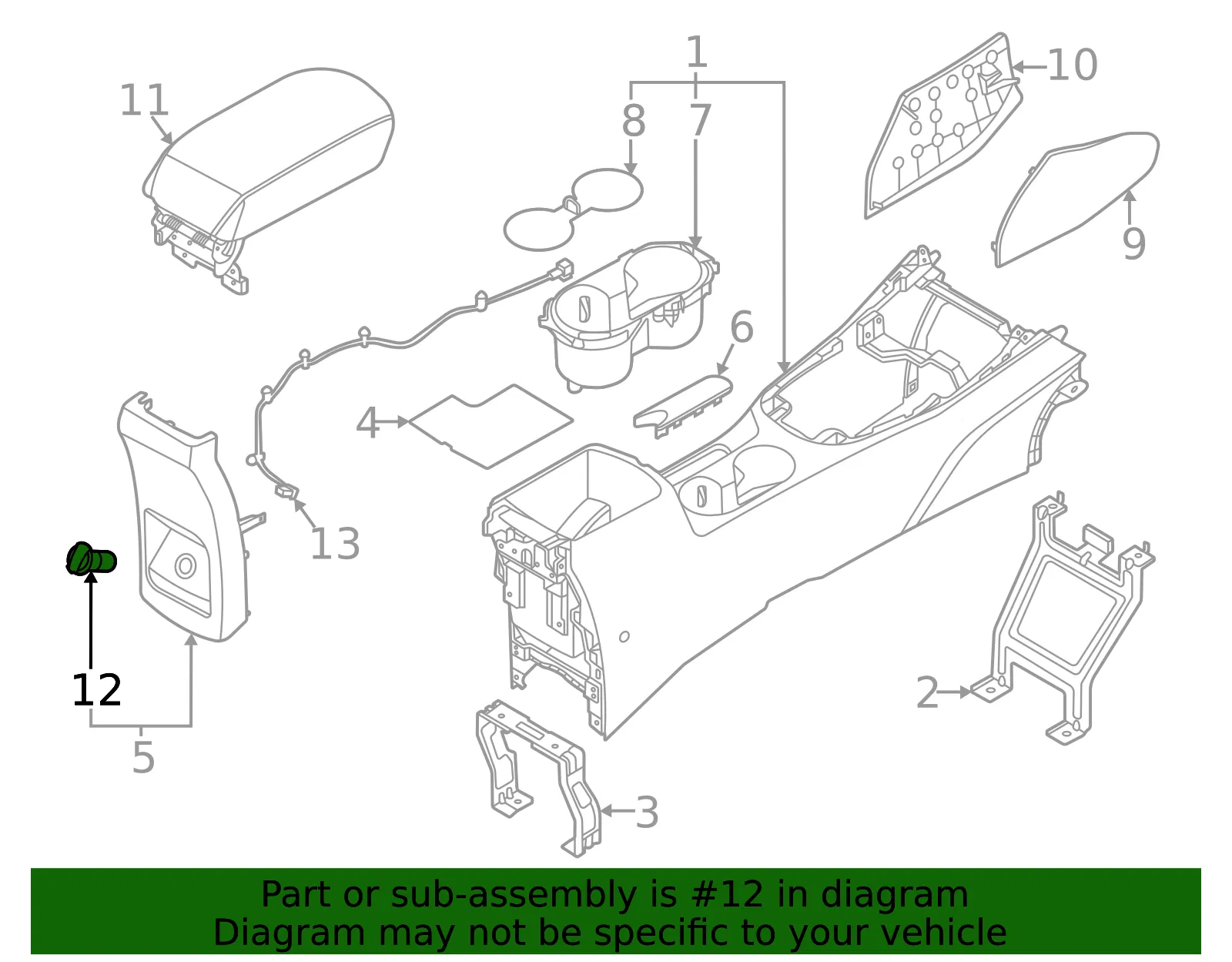 12 Volt Accessory Power Outlet - Kia (96125-K0000) - view 5