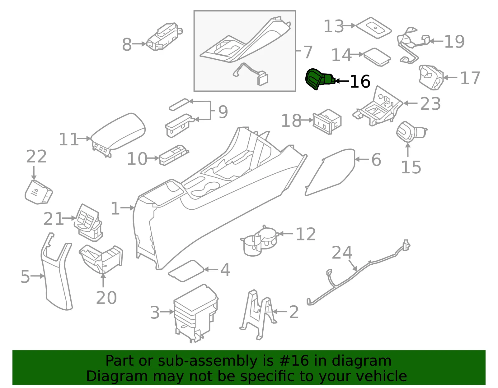 Auxiliary Outlet - Kia (96125-M6110) - view 2