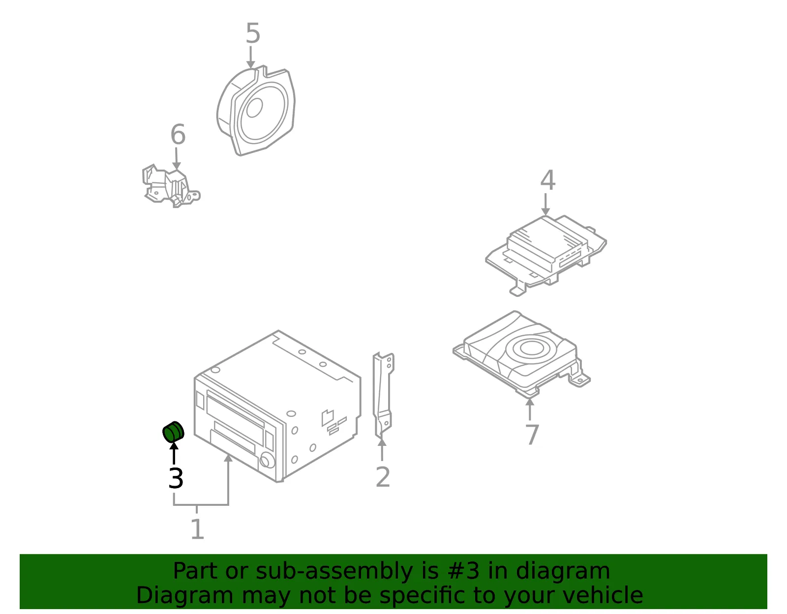 Knob - Kia (96144-1F400) - view 2