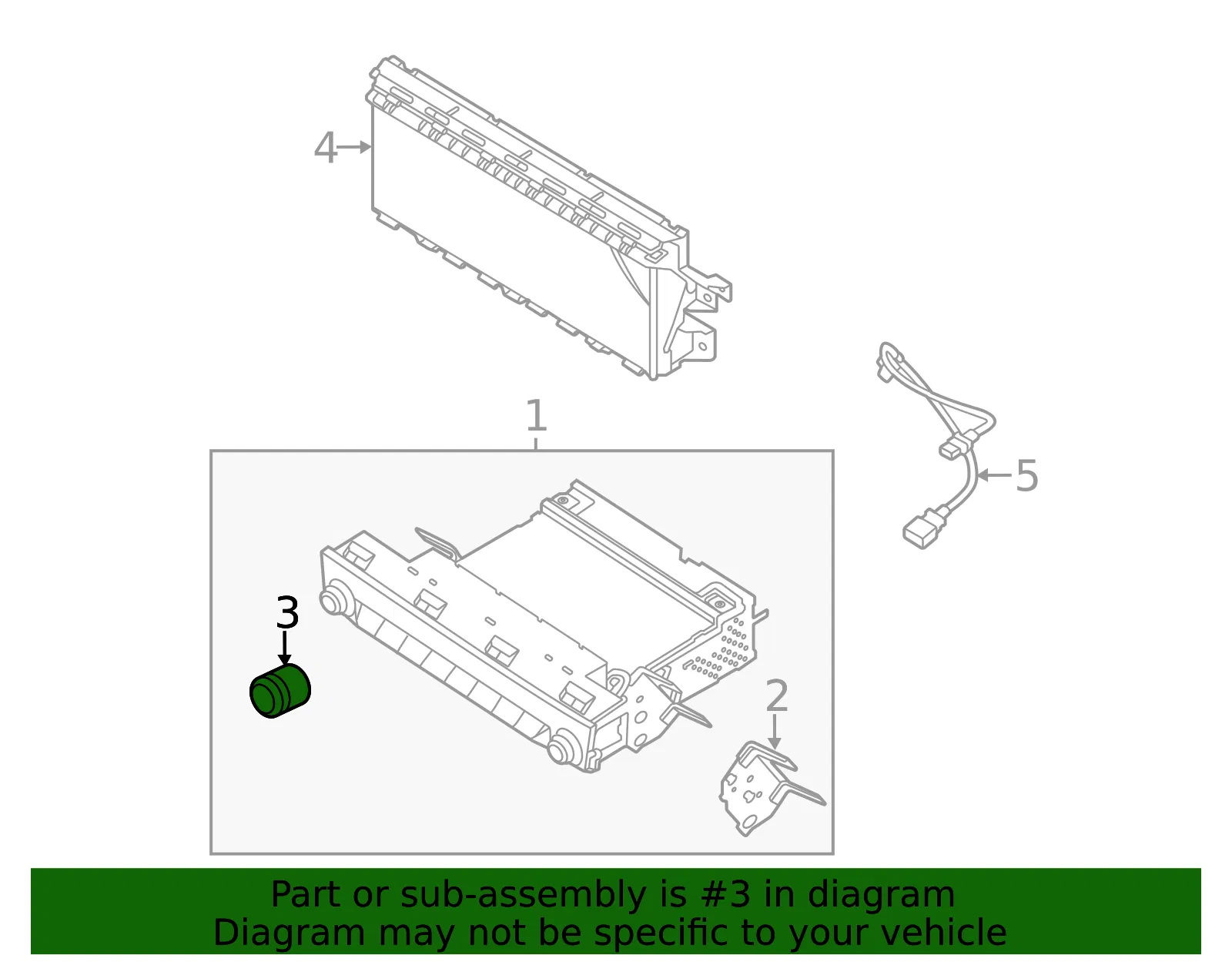 Knob - Kia (96173-F6010) - view 2