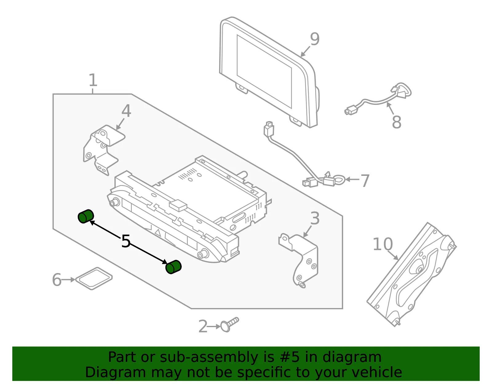 Knob - Kia (96173-J5500) - view 2