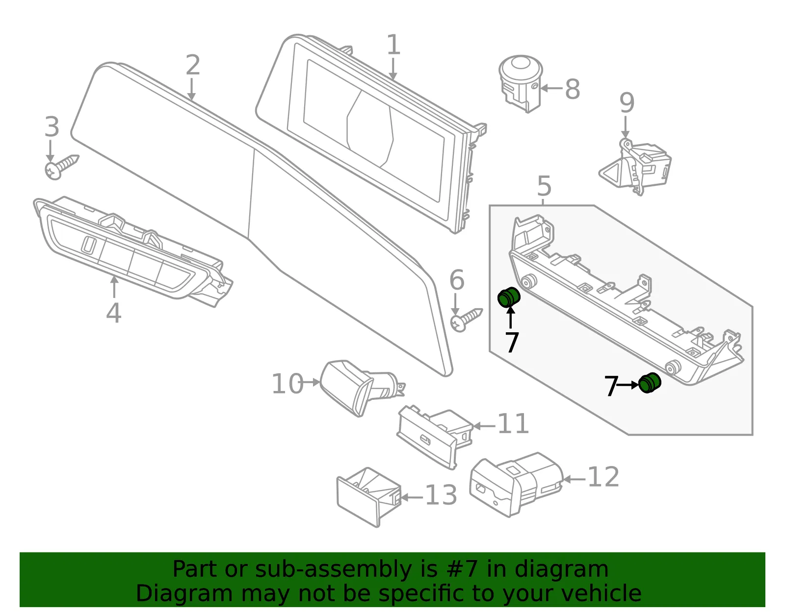 Knob - Kia (96173-L8000) - view 2