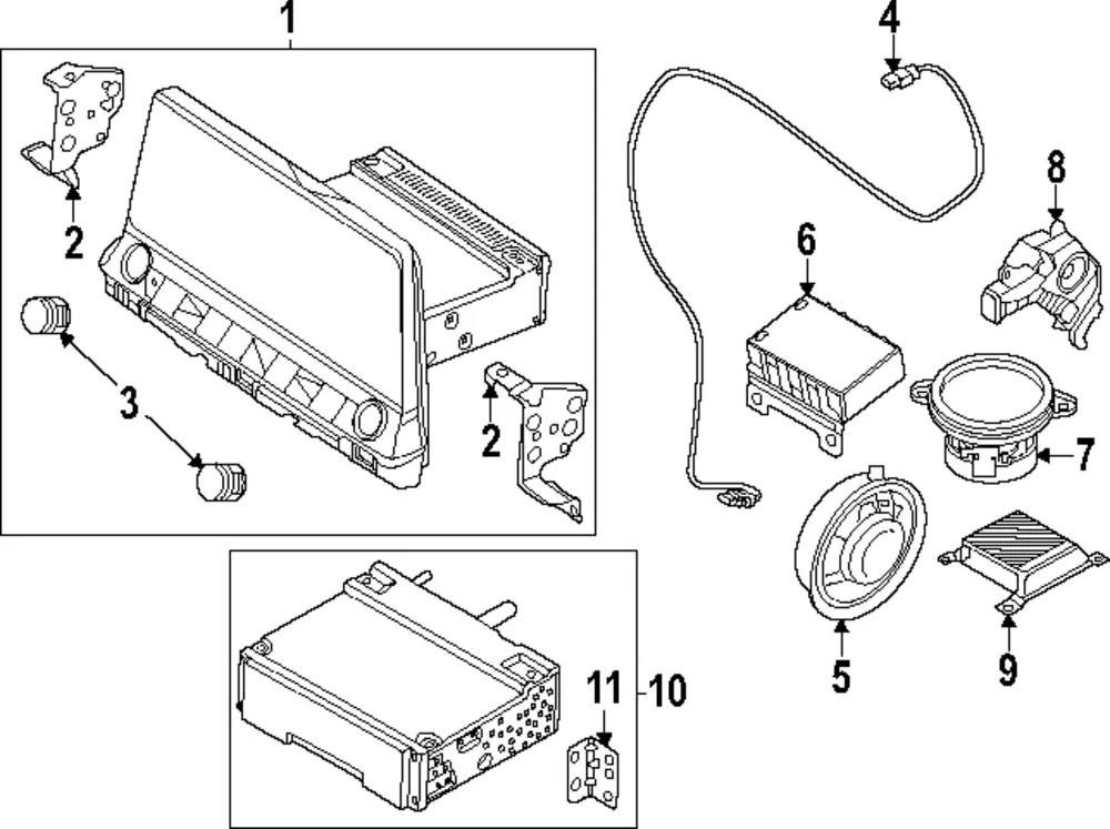 Knob - Kia (96173-Q5BA0FHV)