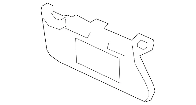 Sun-Visor - Passenger Side (RH) - Nissan (96400-3TA2A) - view 2
