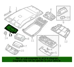 Sun Visor - Nissan (96400-7LG0A) - view 4