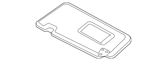 Sun-Visor - Passenger Side (RH) - Nissan (96400-EM21A) - view 2