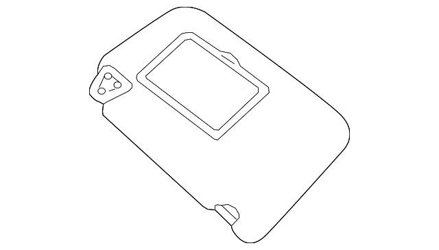 Sun-Visor - Driver's Side (LH) - Nissan (96401-4AT7A) - view 4