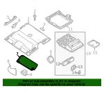 Sun-Visor - Nissan (96401-9BV2B) - view 4